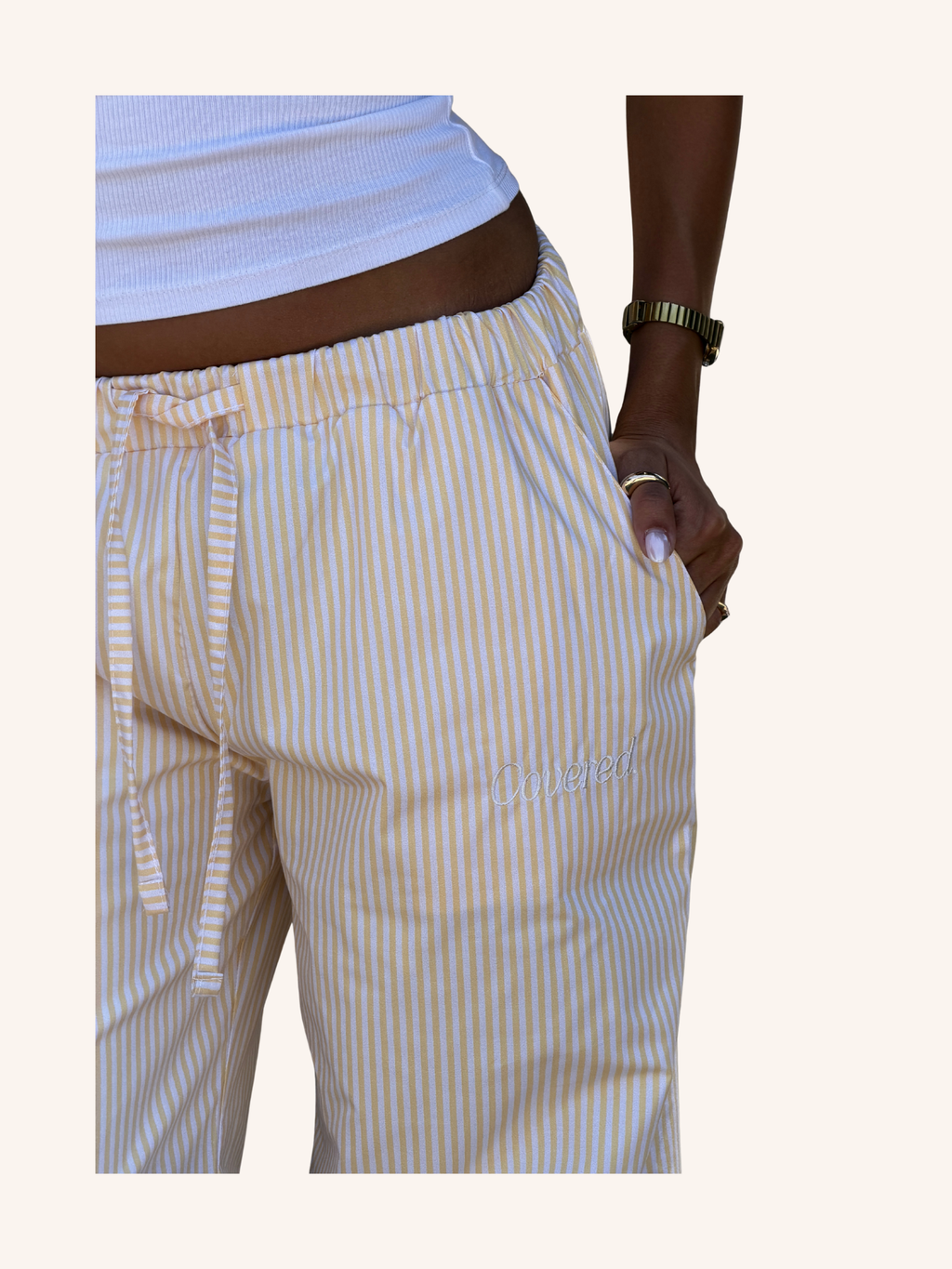 Soleil Stripe Wide Leg Pants