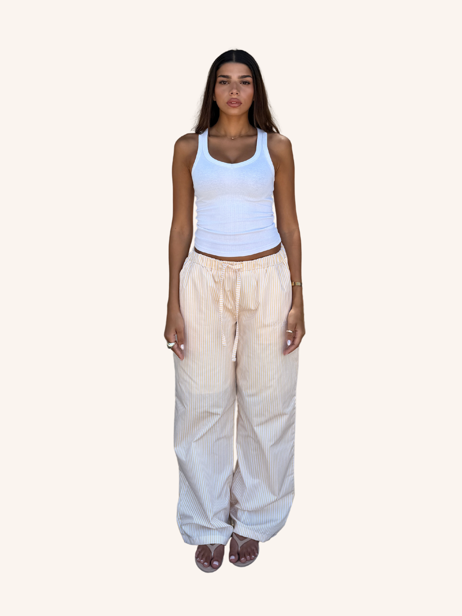 Soleil Stripe Wide Leg Pants