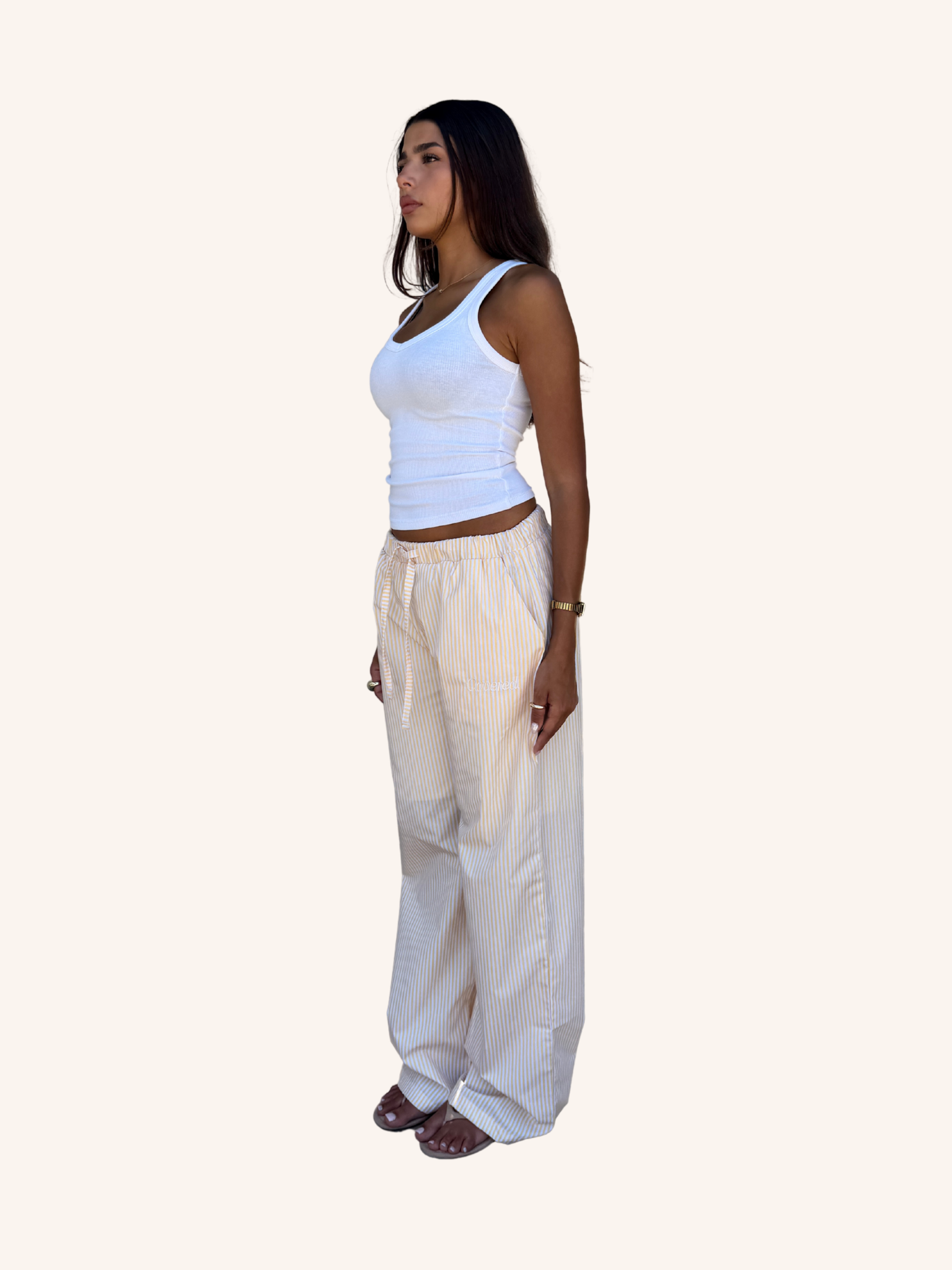 Soleil Stripe Wide Leg Pants