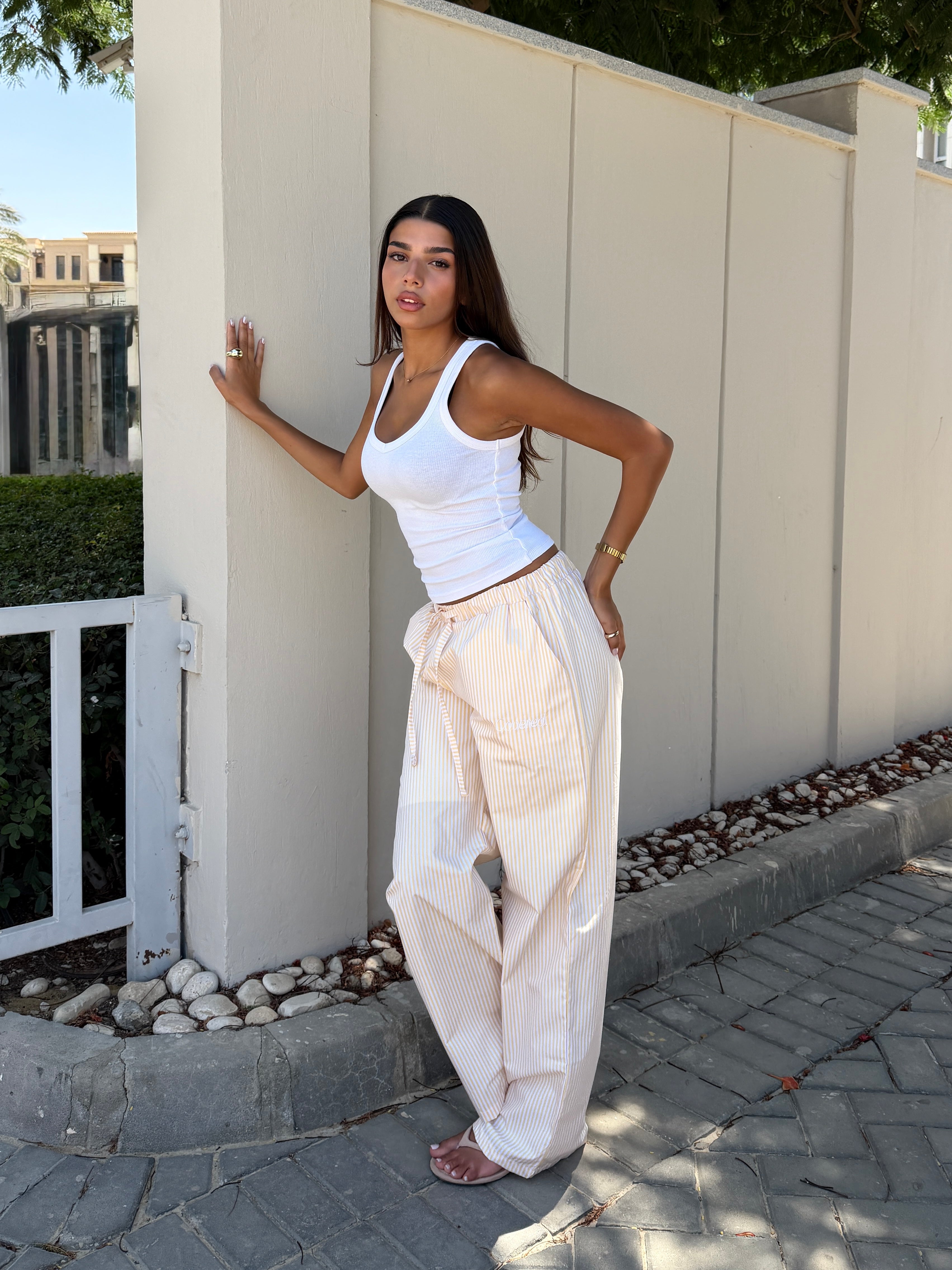 Soleil Stripe Wide Leg Pants